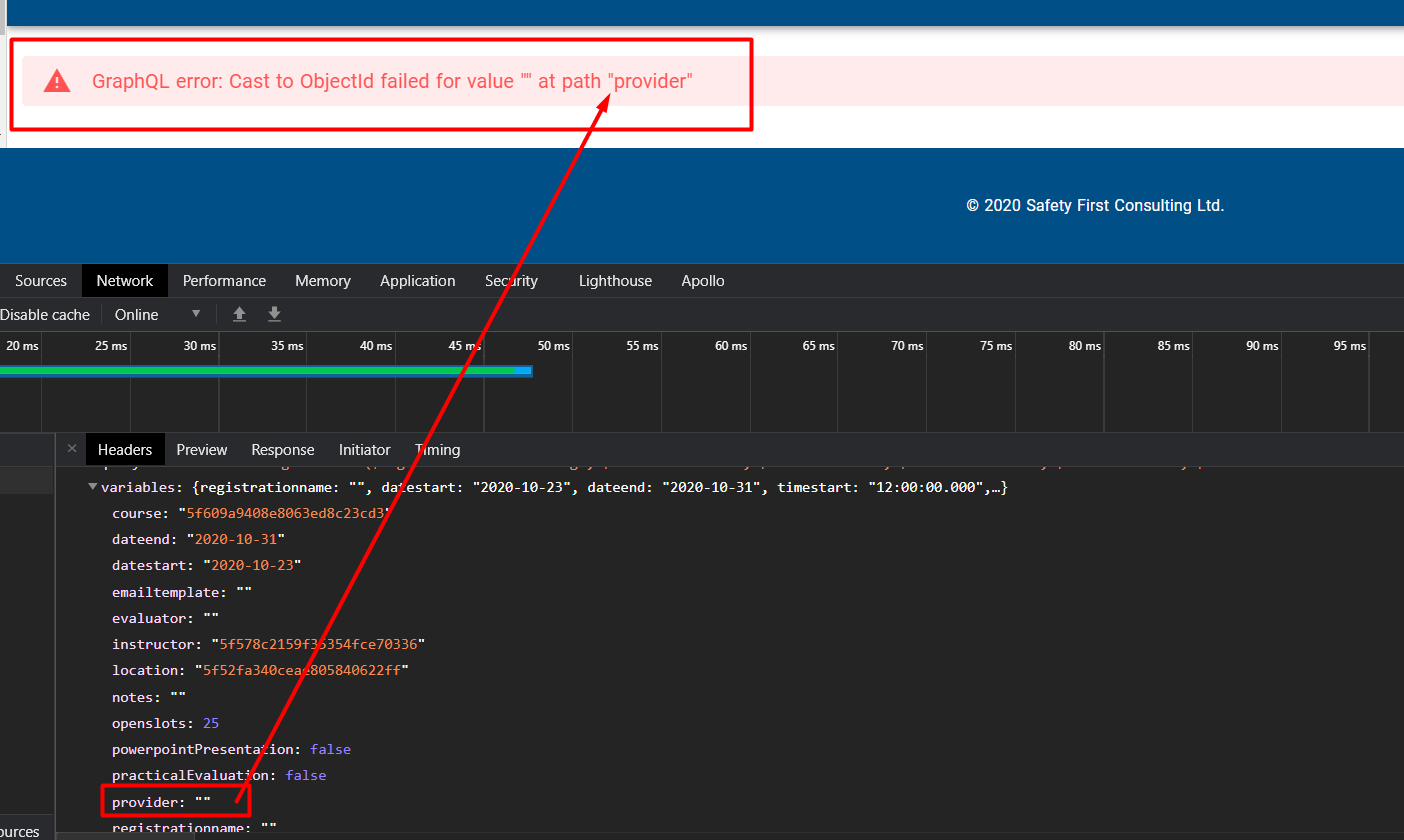 Cast To ObjectId Failed For Value At Path Database MongoDB